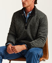 Sweaterfleece Pullover With Sherpa in Meteorite