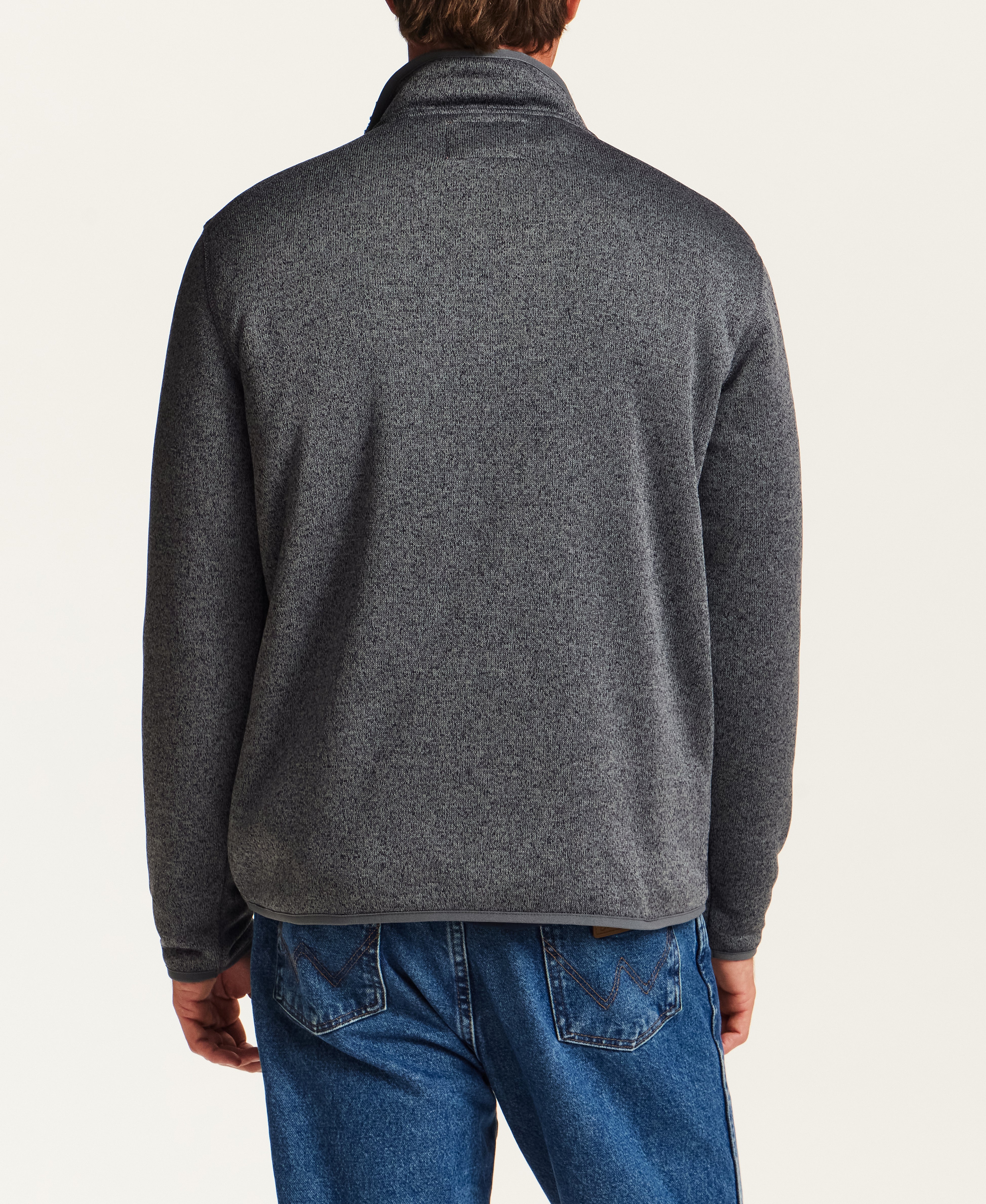 Sweaterfleece Pullover With Sherpa in Seaborne
