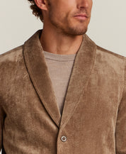Relaxed Cord Shawl Collar Blazer in Mountain Trail