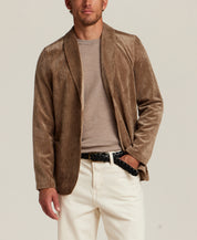 Relaxed Cord Shawl Collar Blazer in Mountain Trail