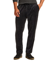 Relaxed Cord Drawstring Pant in Black
