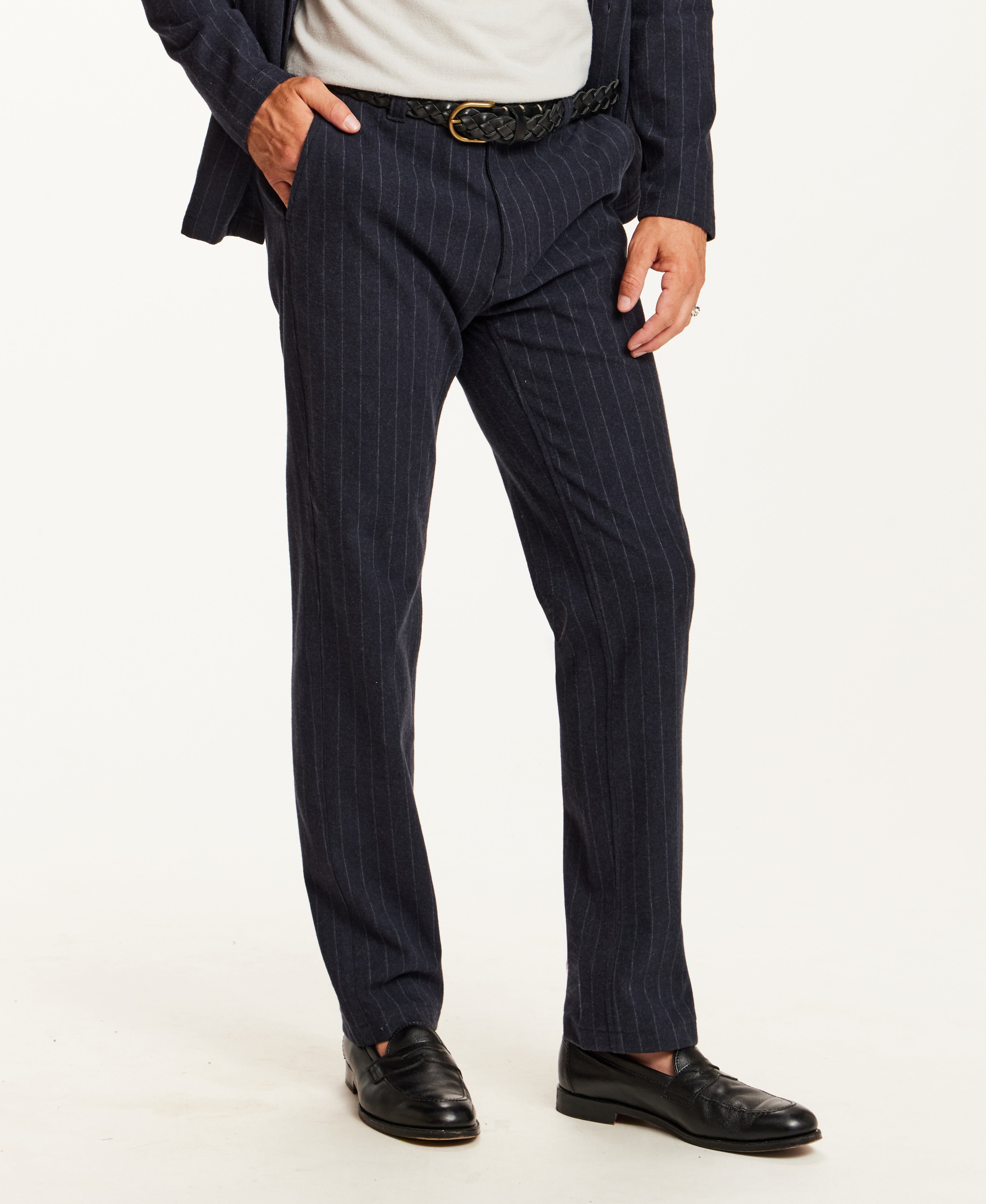 Pinstripe Pant in Blue