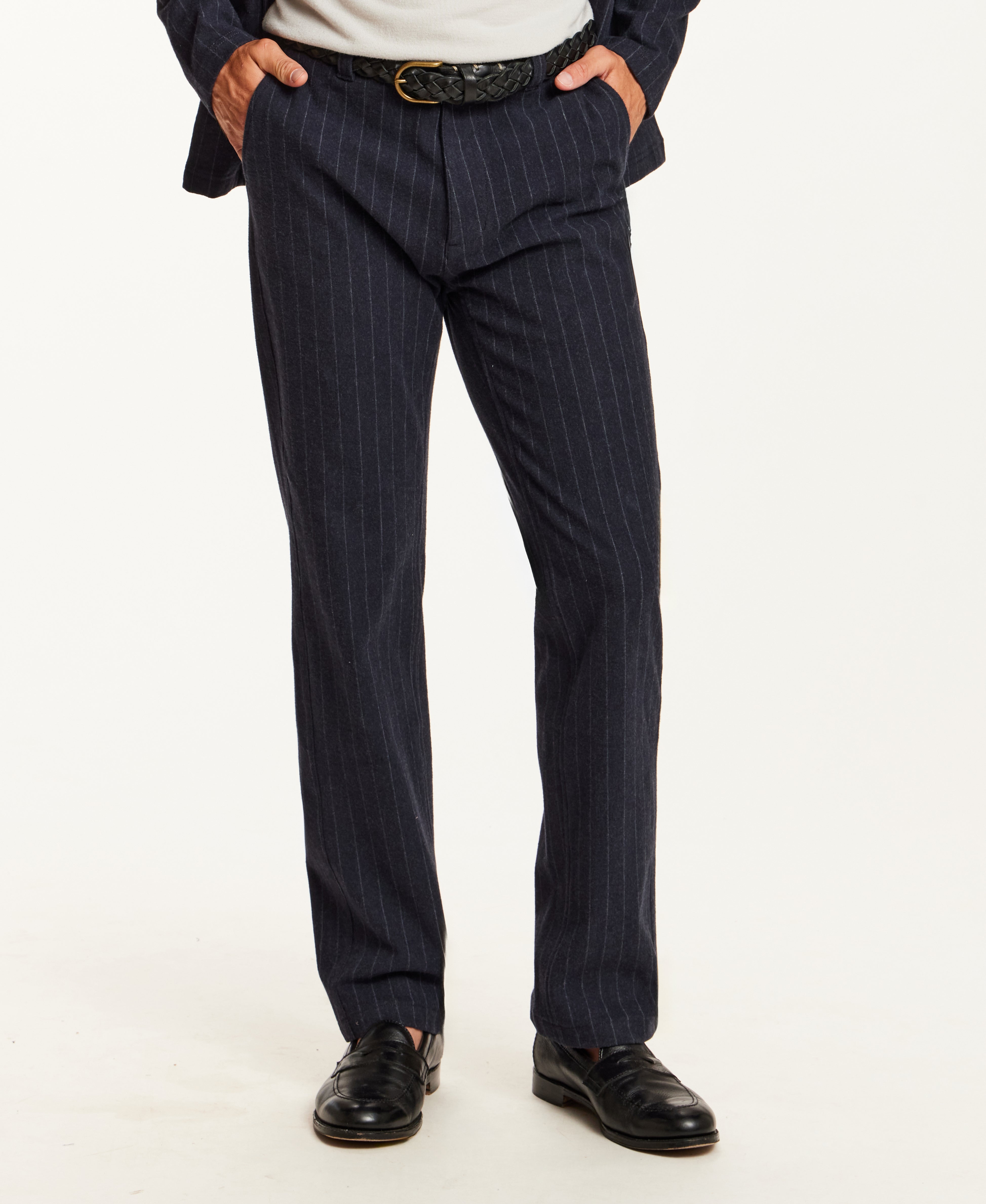 Pinstripe Pant in Blue