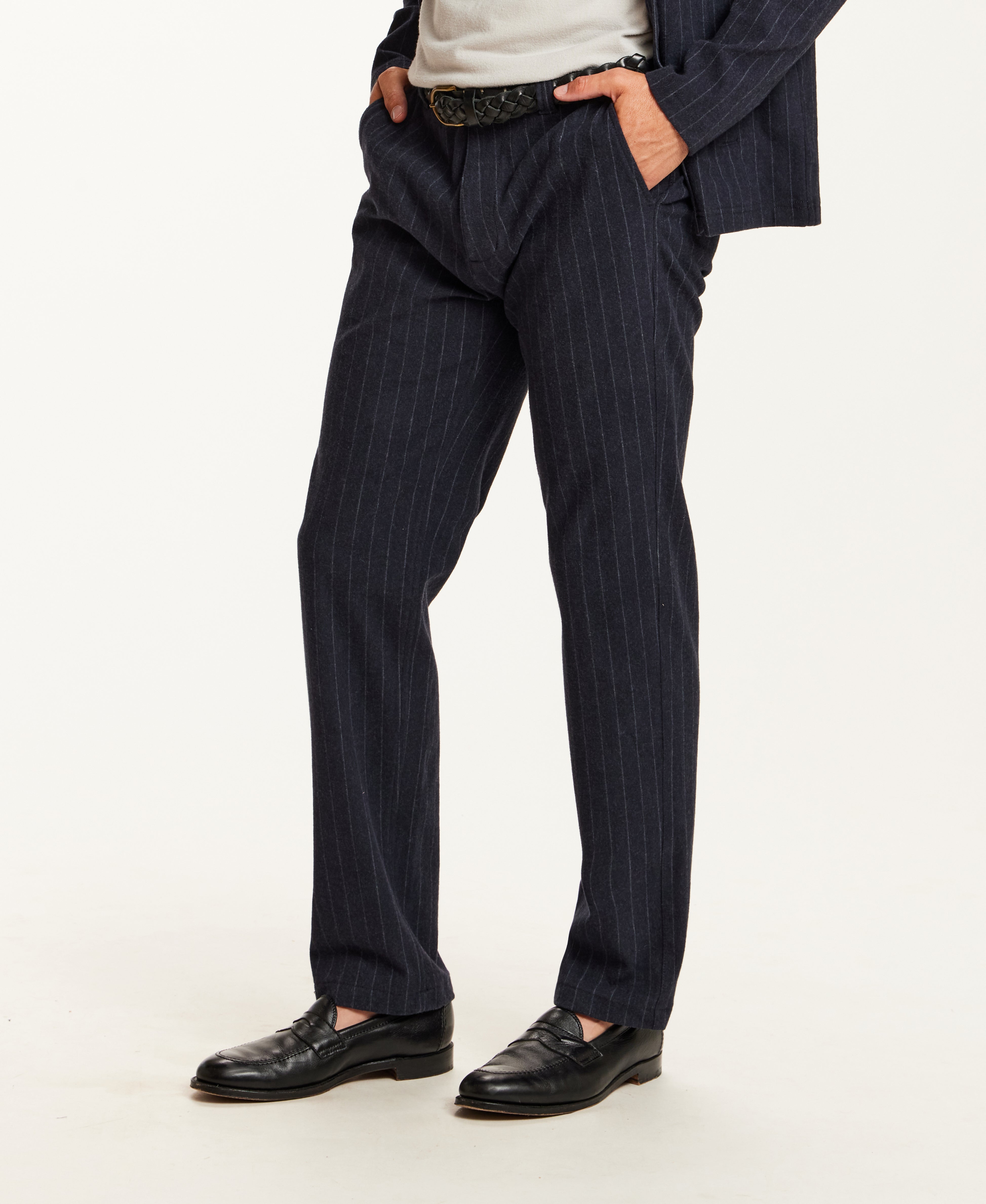 Pinstripe Pant in Blue