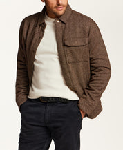 Pebbled Pocket Crewneck in Stream