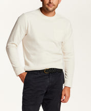 Pebbled Pocket Crewneck in Stream