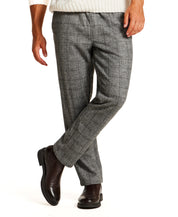 Brushed Plaid Pants in Grey