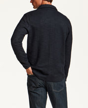 Slub Terry Overshirt in Navy