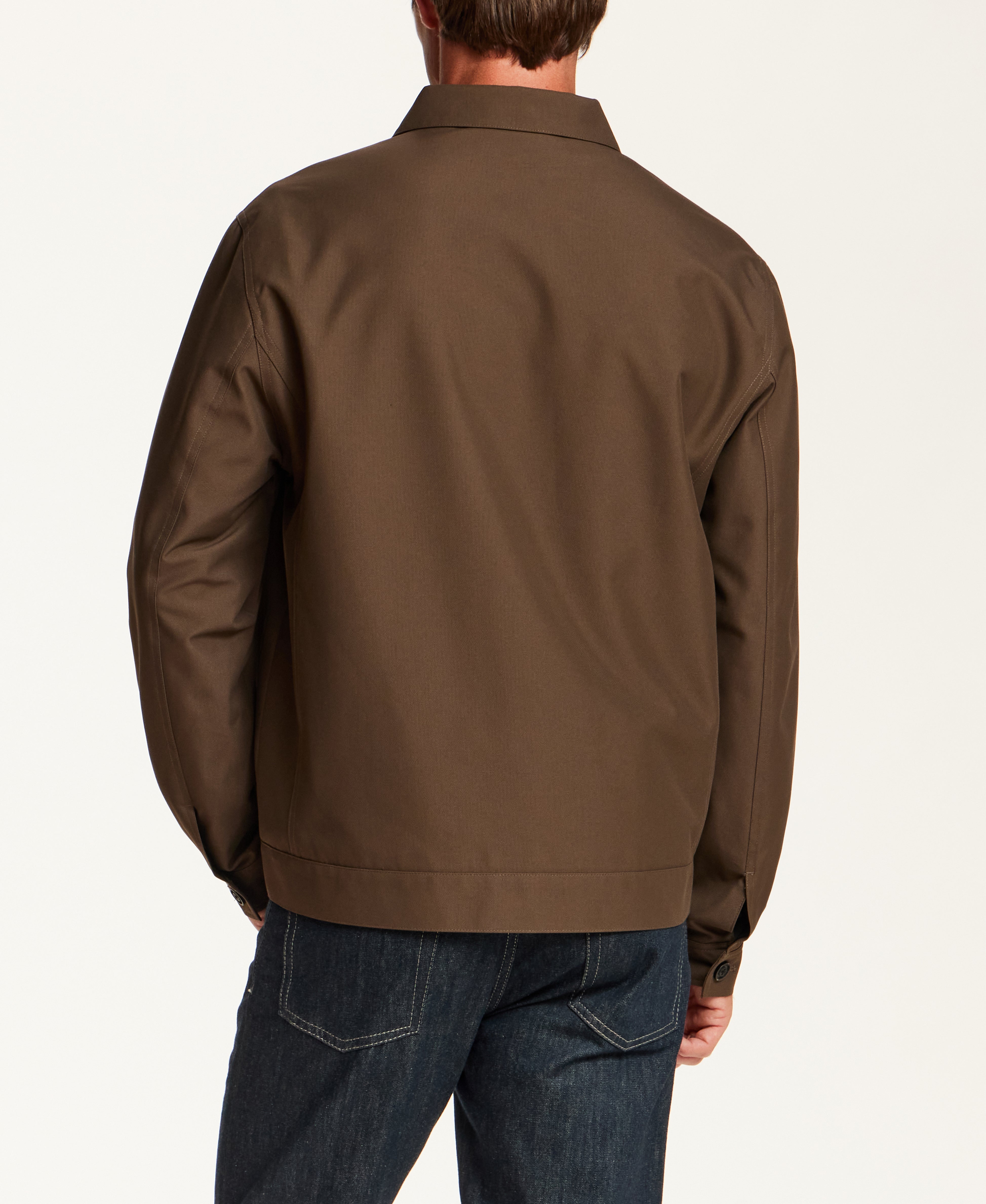 Performance Canvas Jacket in Dark Olive