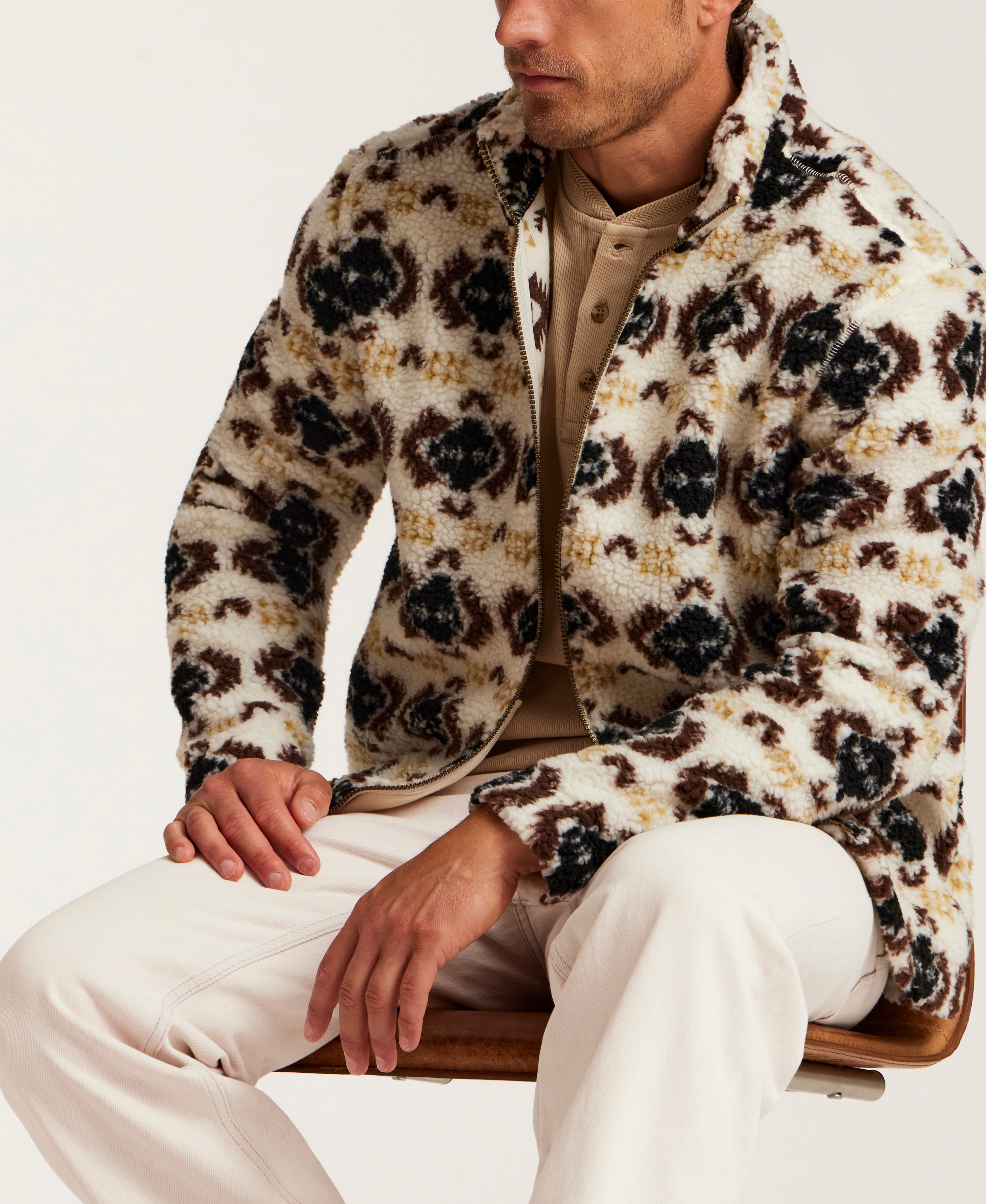 The High Country Berber Jacket in Wheat