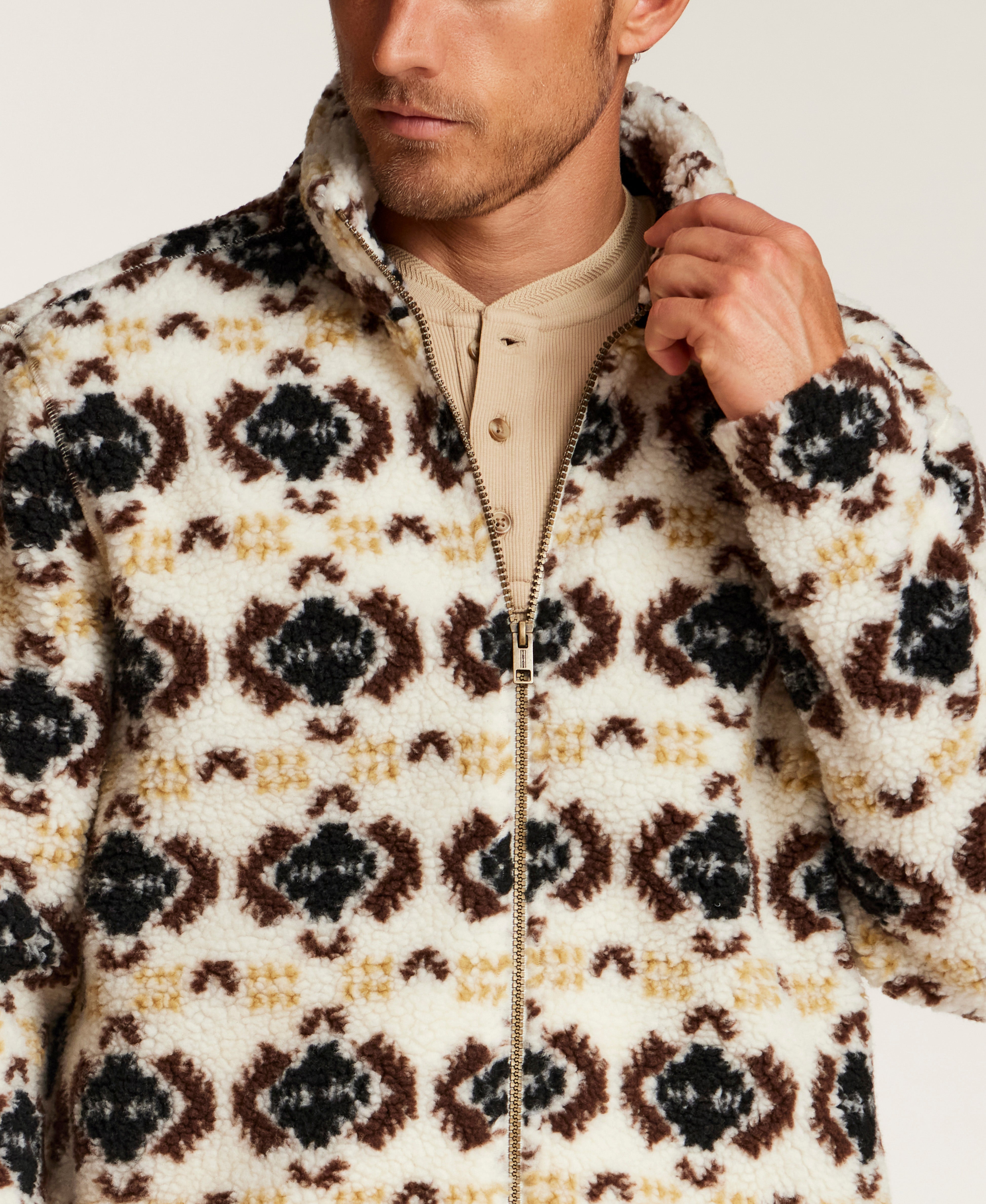 The High Country Berber Jacket in Wheat