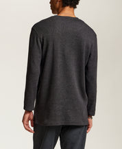 Classic Thermal Henley in Anthracite Heather