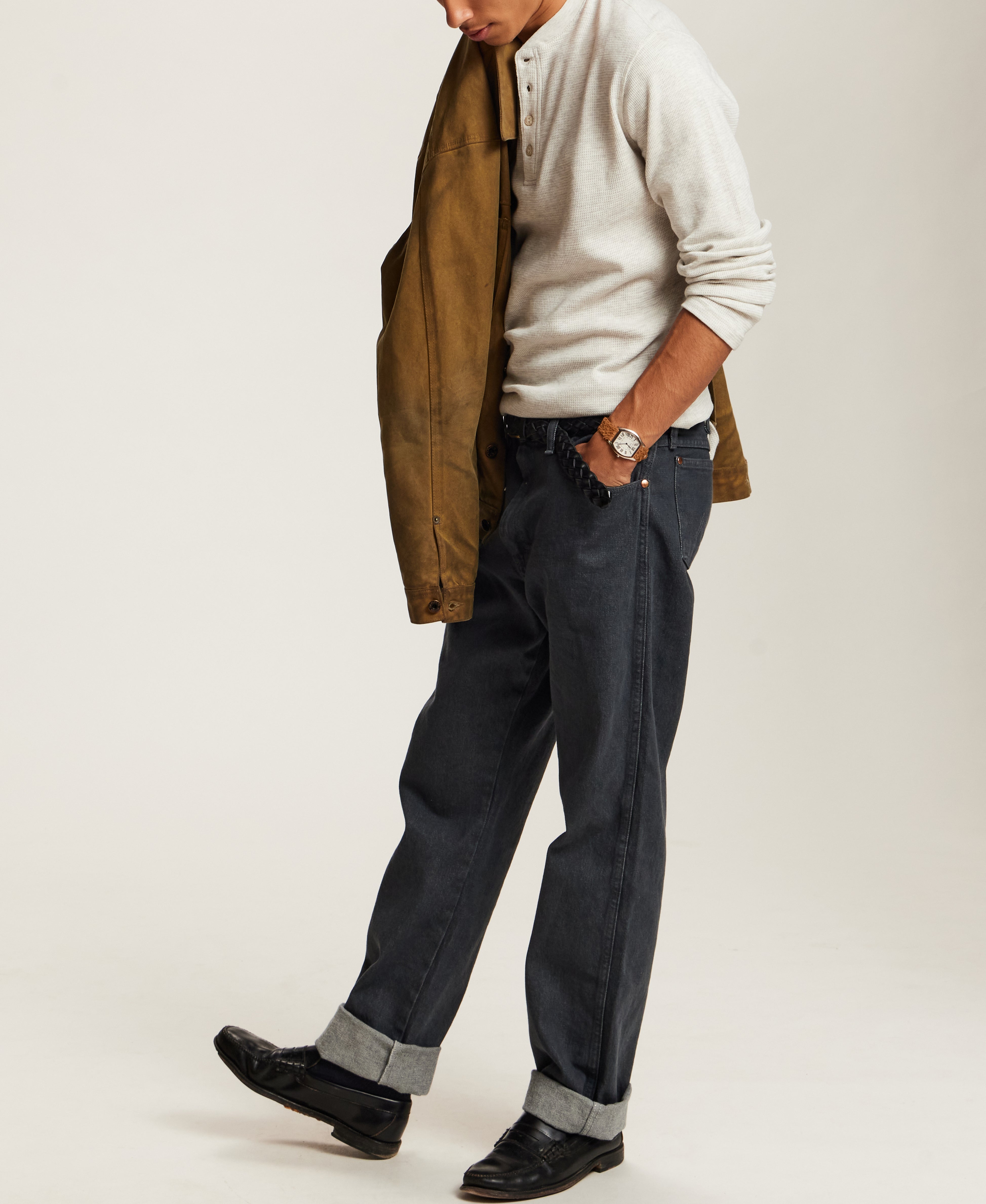Classic Thermal Henley in Oatmeal