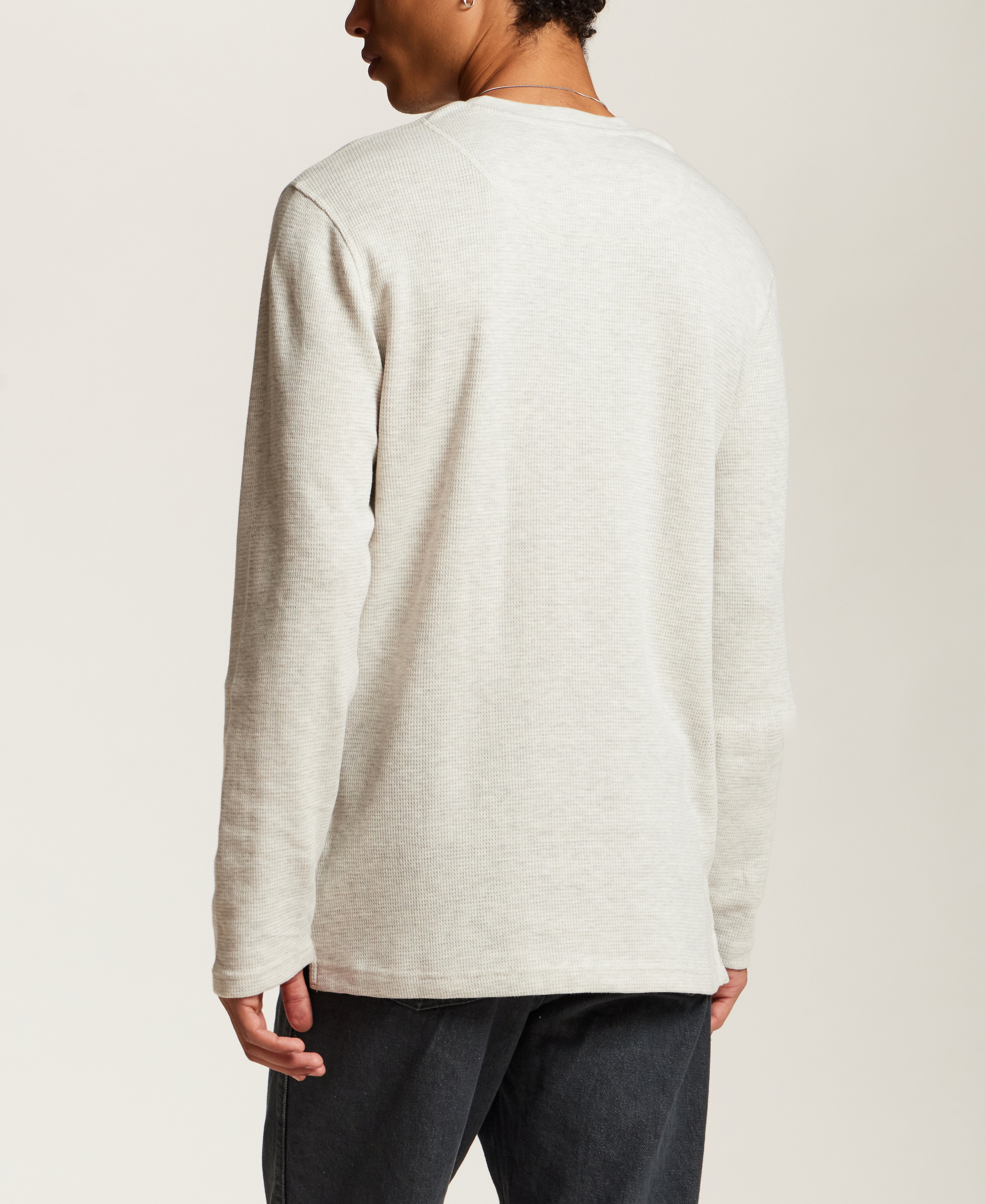 Classic Thermal Henley in Oatmeal