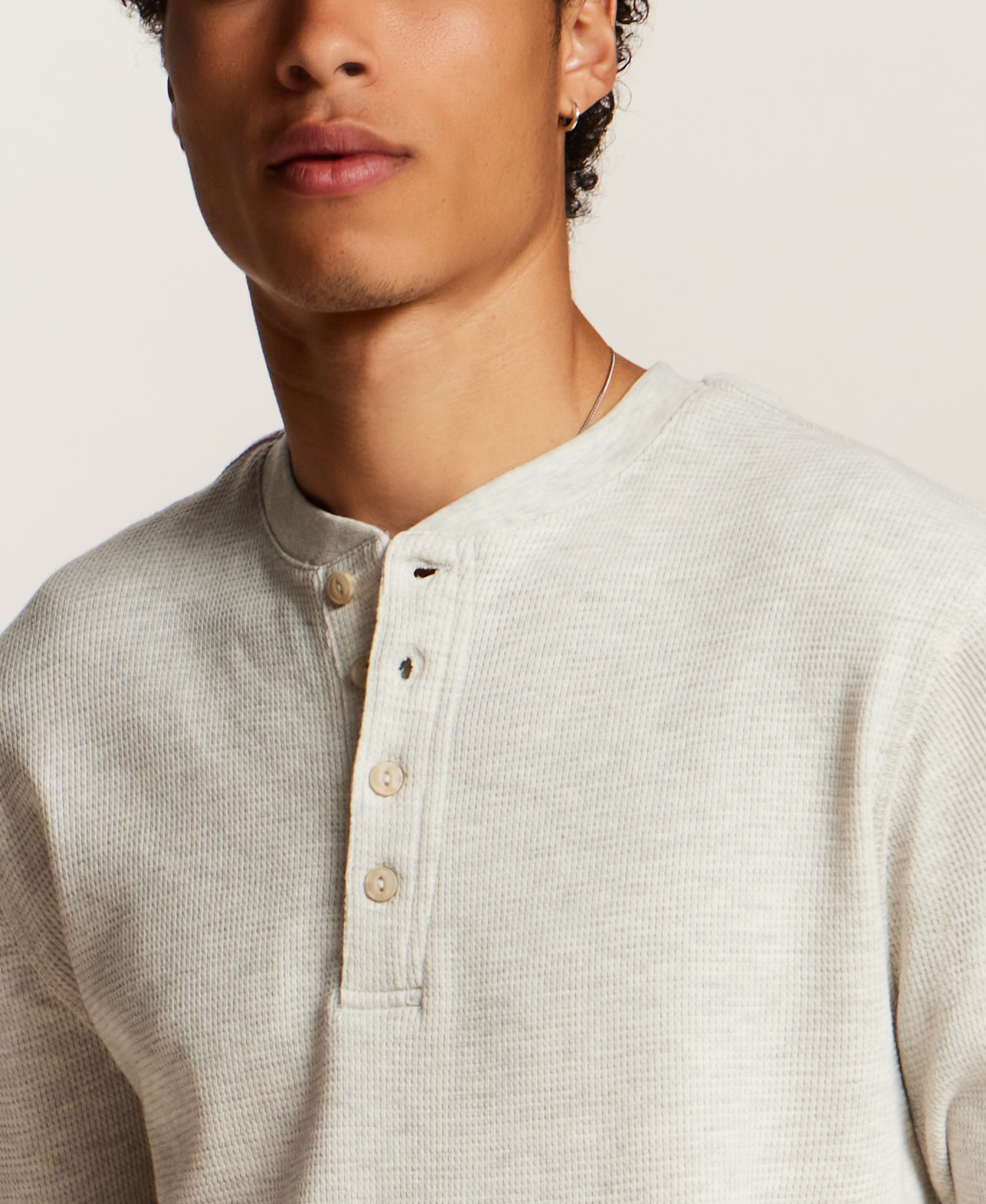 Classic Thermal Henley in Oatmeal | Weatherproof® Vintage