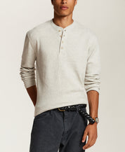 Classic Thermal Henley in Oatmeal