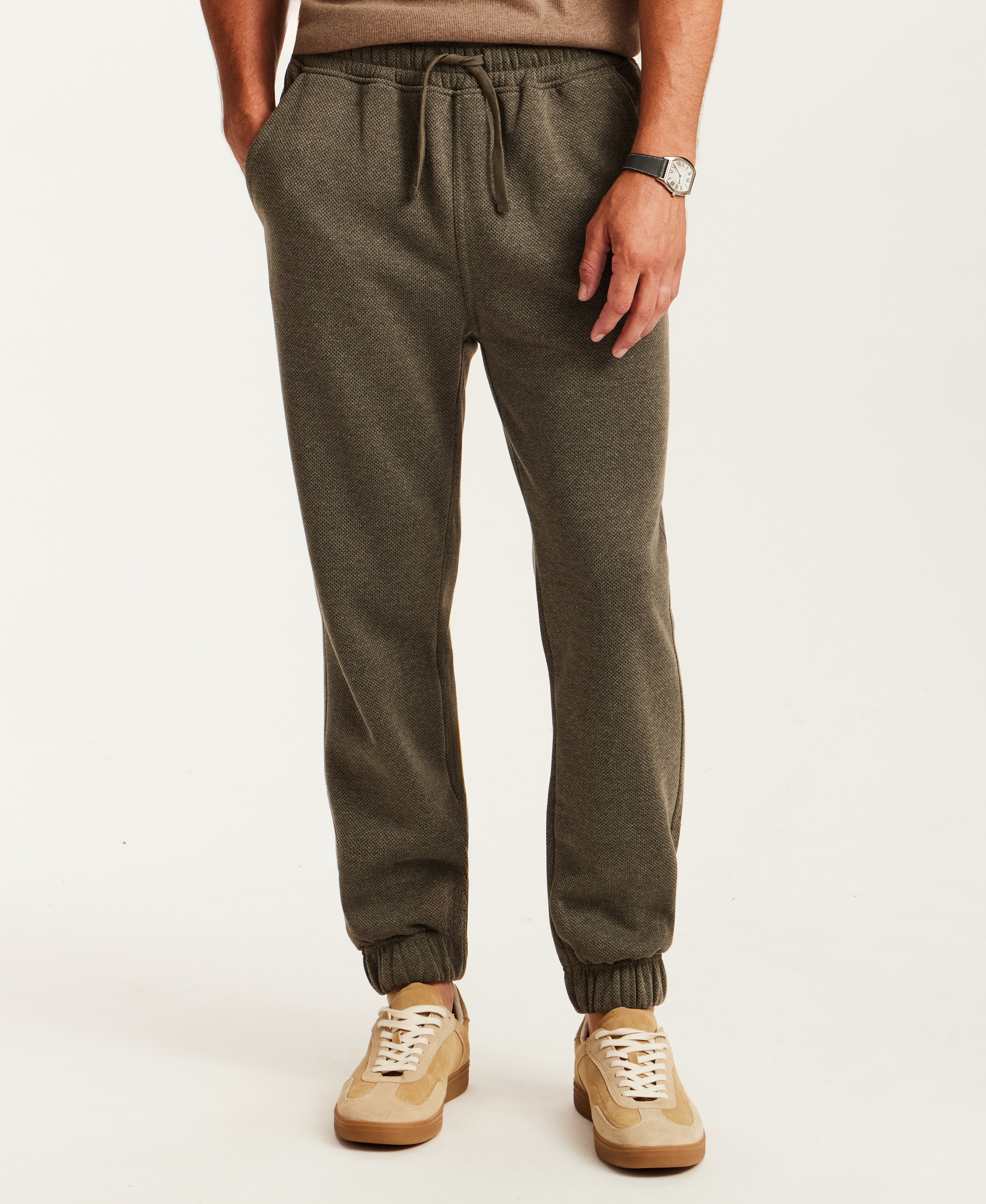 Pebble Fleece Jogger in Forest Night