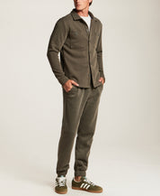 Pebble Fleece Jogger in Forest Night
