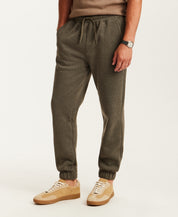 Pebble Fleece Jogger in Forest Night