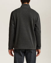 Pebble Fleece Quarter-Zip in Black Beauty