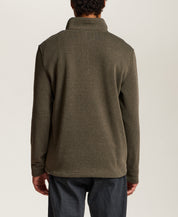 Pebble Fleece Quarter-Zip in Forest Night