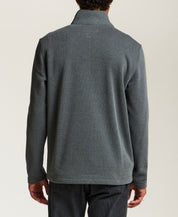 Pebble Fleece Quarter-Zip in Slate Blue