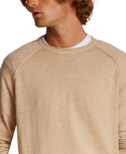 Cotton-Cashmere Raglan Sweater in Bone Heather