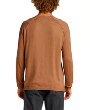 Cotton-Cashmere Raglan Sweater in Camel