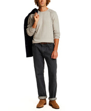 Cotton-Cashmere Raglan Sweater in Silver Heather