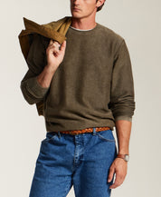 Twill Stonewash Sweater in Grape Leaf