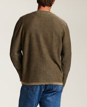 Twill Stonewash Sweater in Grape Leaf