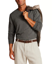 Stretch Crew Neck Sweater in Charcoal Heather