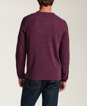 Soft Knit Crewneck Sweater in Fig