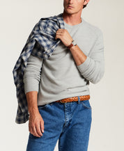 Soft Knit Crewneck Sweater in Ultimate Grey