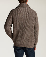 Alpaca Blend Cardigan in Espresso