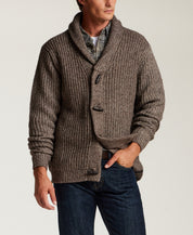 Alpaca Blend Cardigan in Espresso