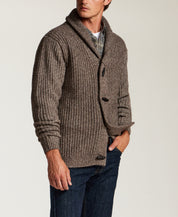 Alpaca Blend Cardigan in Espresso