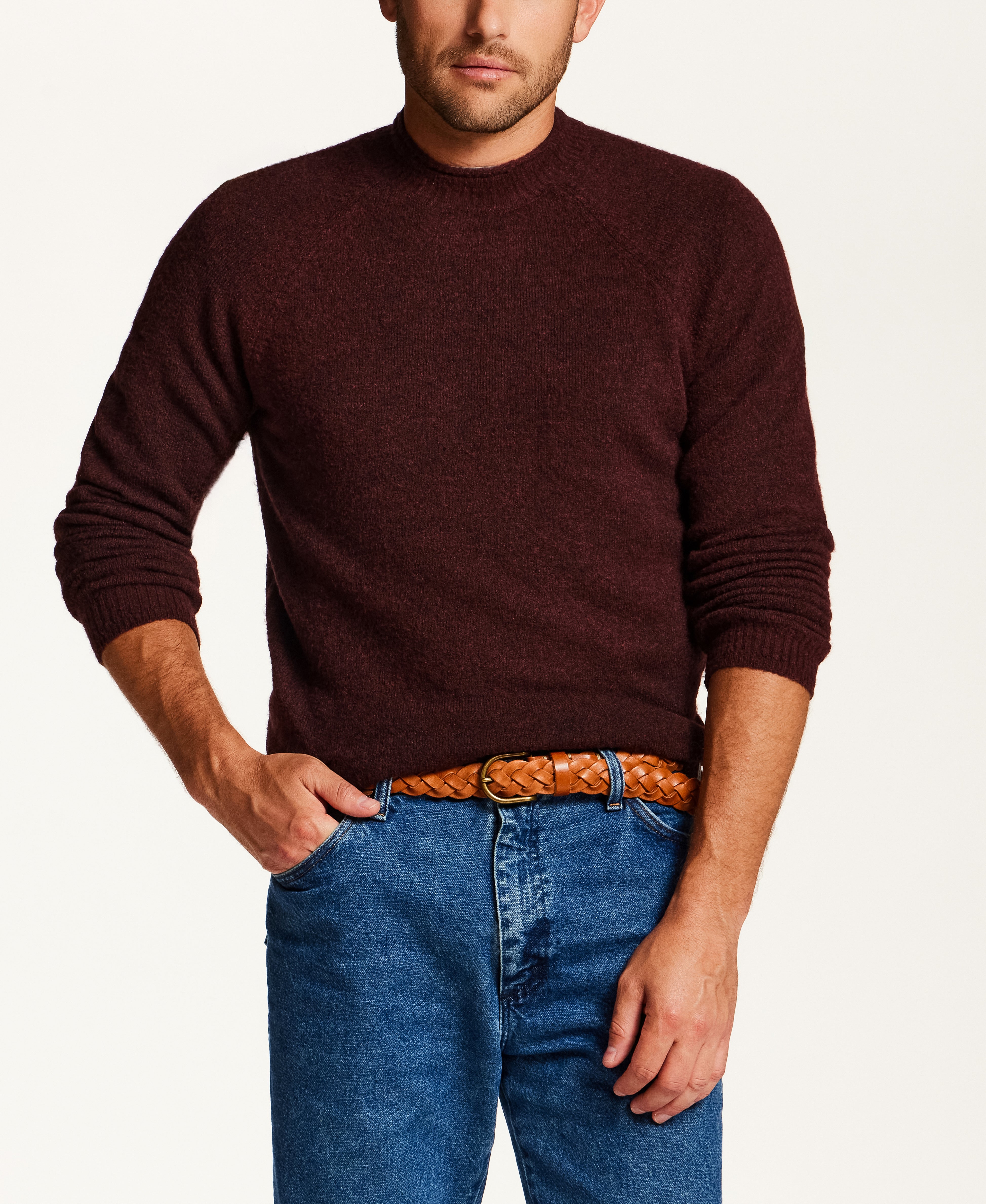 The Bouclé Rollneck Sweater in Chipotle