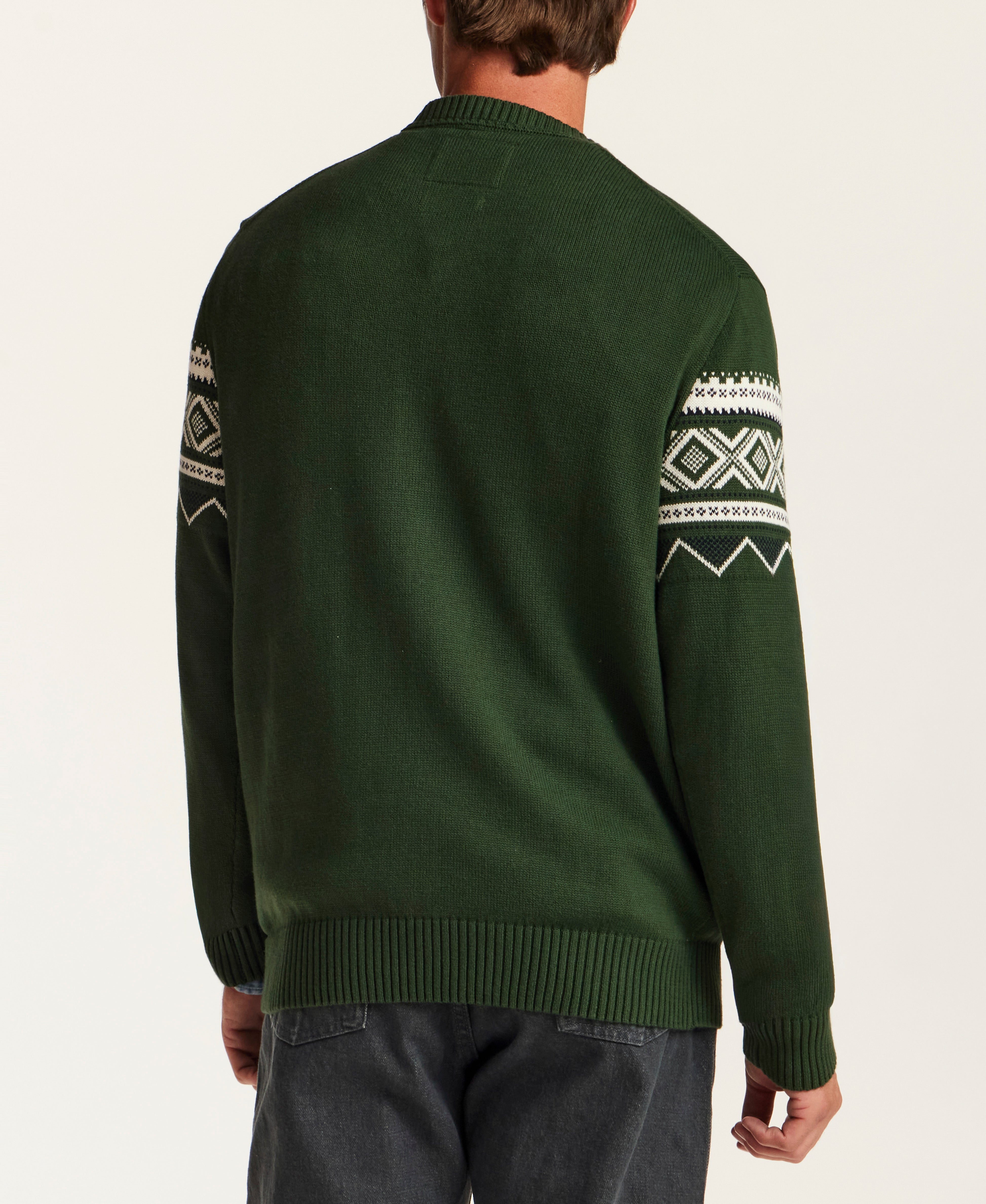 Fair Isle Crewneck Sweater in Mountain View