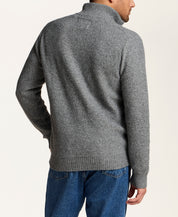 Trellis Quarter-Zip Sweater in Steel