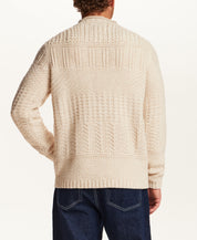 CHUNKY ROLLNECK CREW in BEIGE HEATHER (F2640891WV)