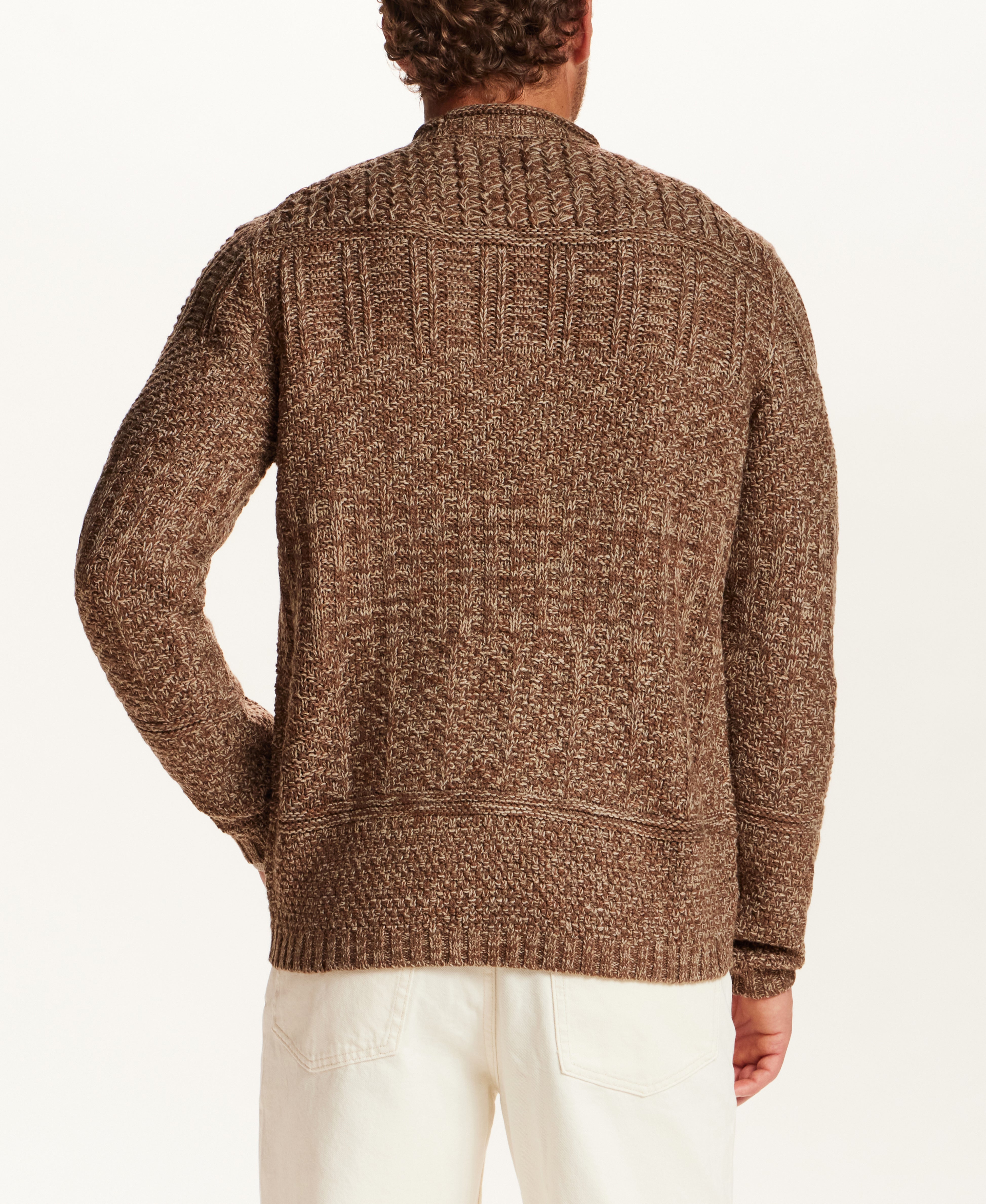 CHUNKY ROLLNECK CREW in TOBACCO (F2640891WV)