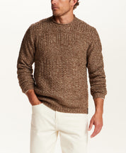CHUNKY ROLLNECK CREW in TOBACCO (F2640891WV)