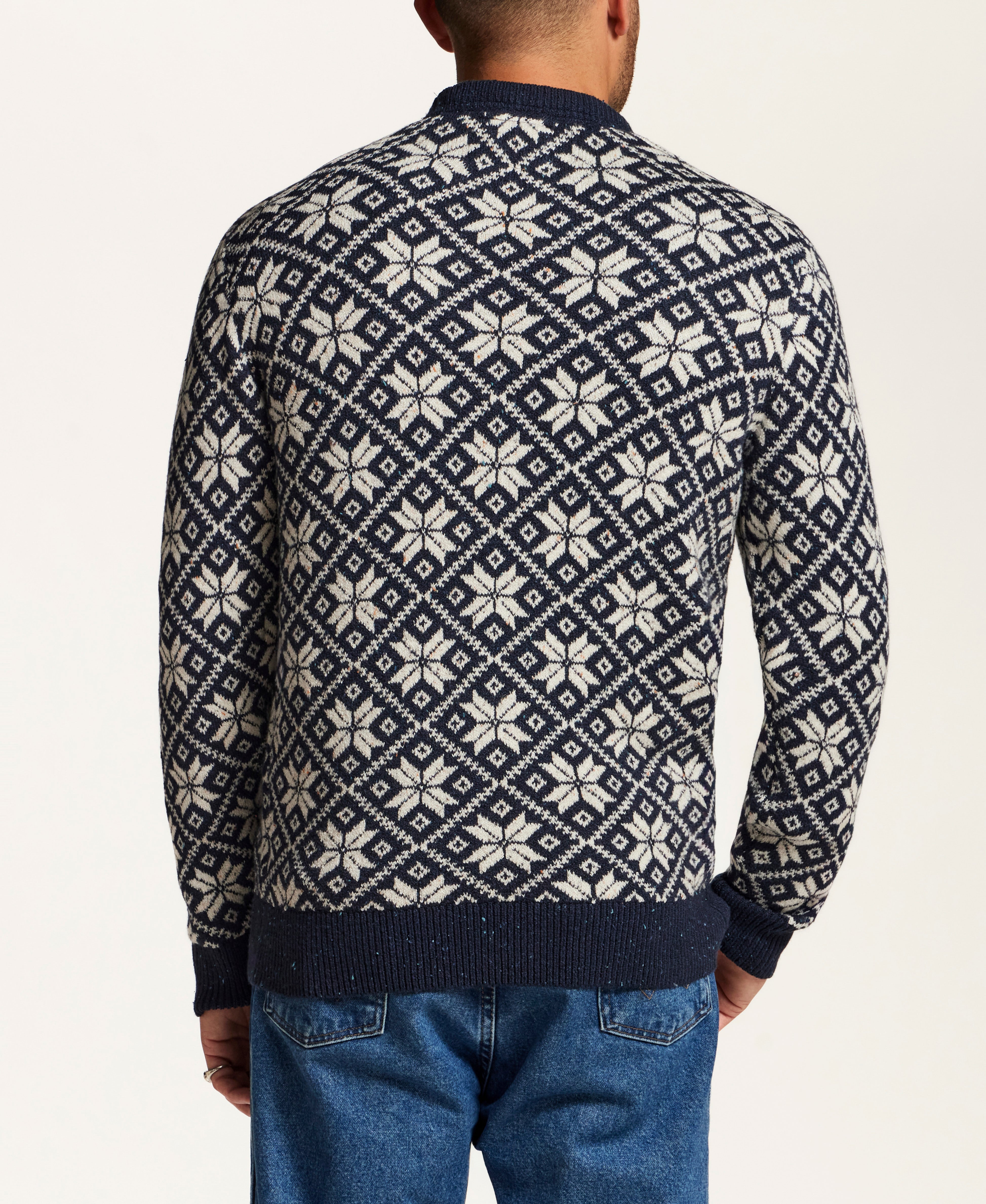 Donegal Fair Isle Crewneck Sweater