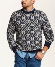 Donegal Fair Isle Crewneck Sweater