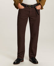 Moleskin Five-Pocket Pants in Brown