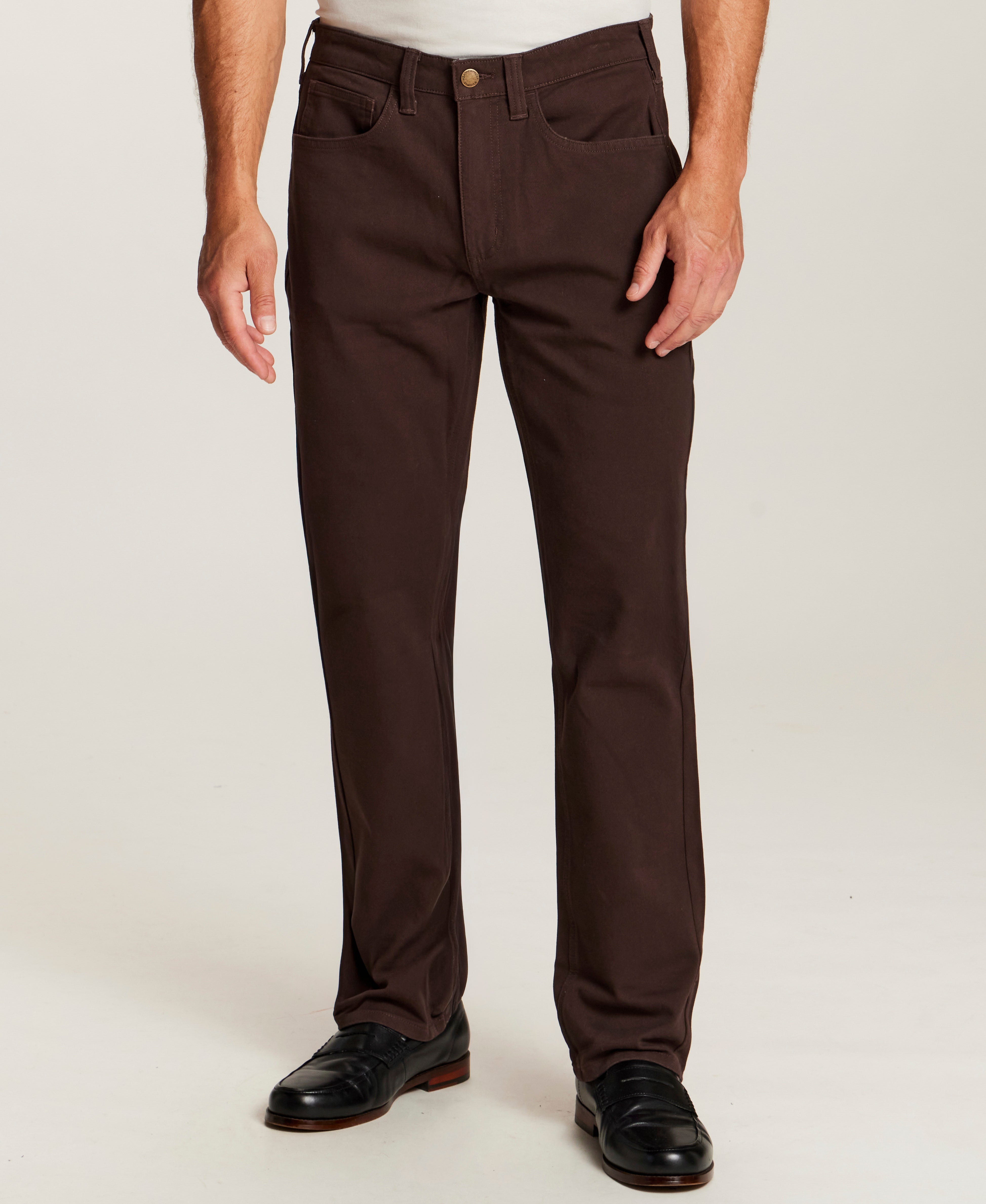 Moleskin Five-Pocket Pants in Brown