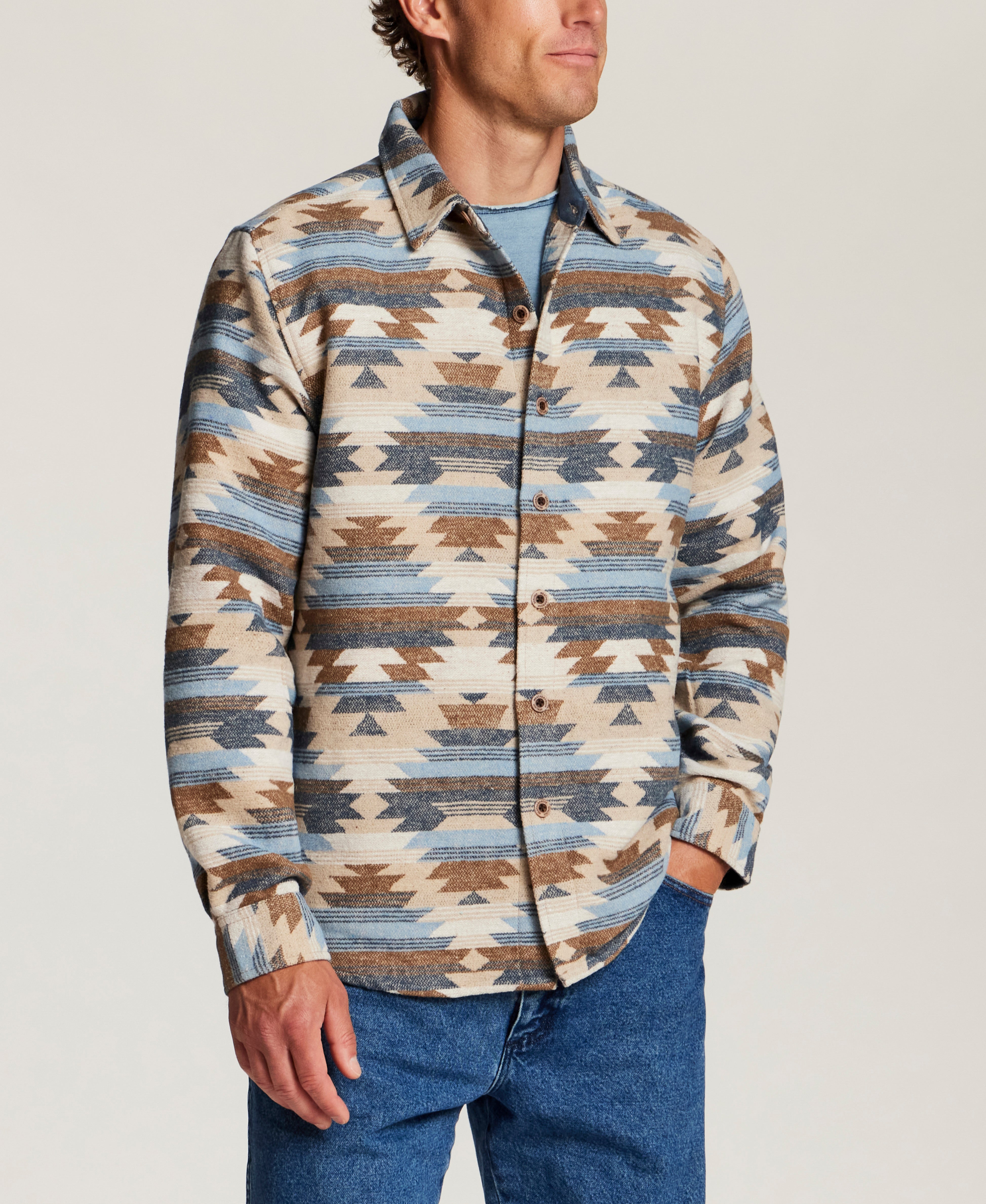 The Mesa Shirt Jacket in Tan