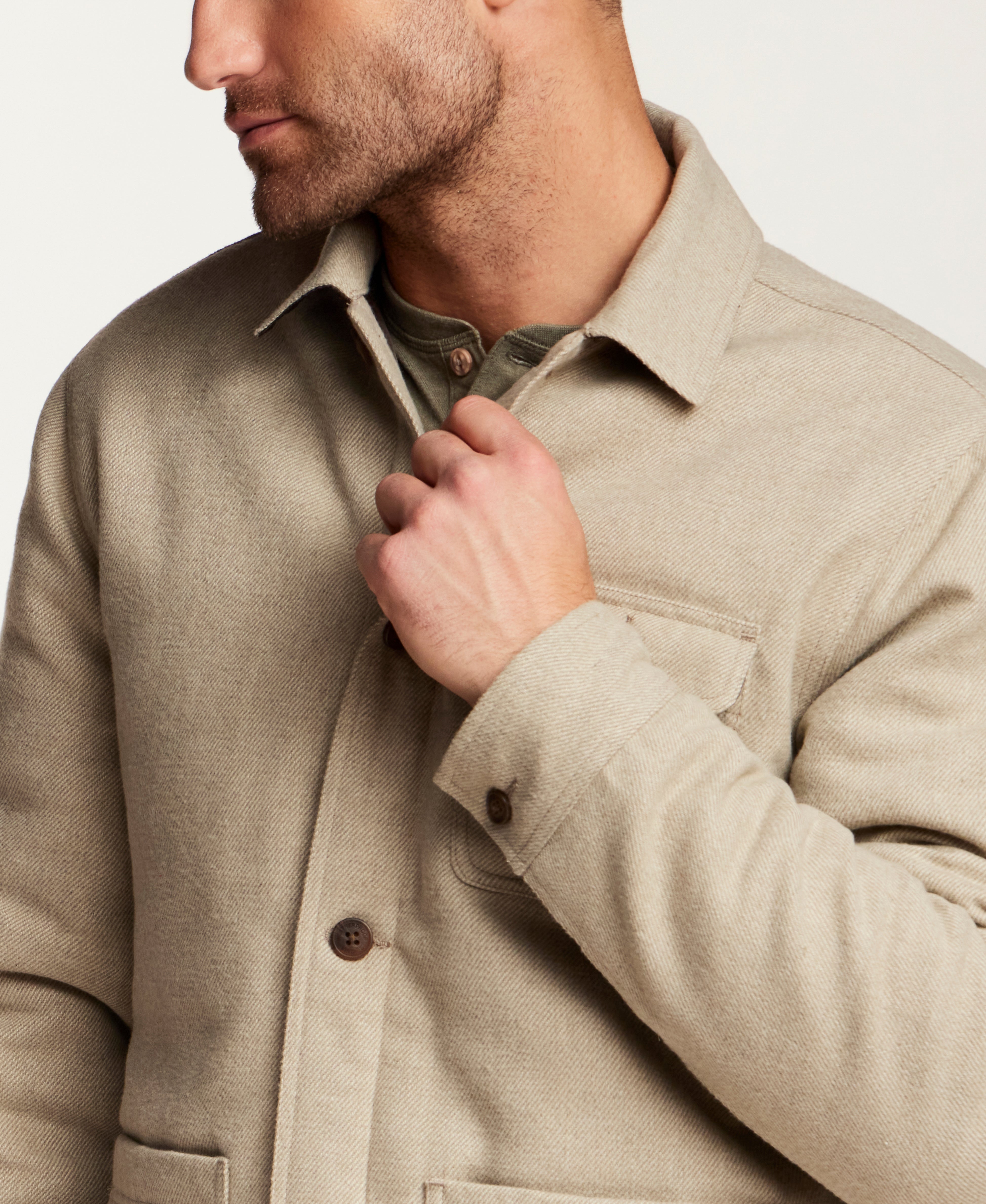 The Workshop Jacket in Abbey Stone