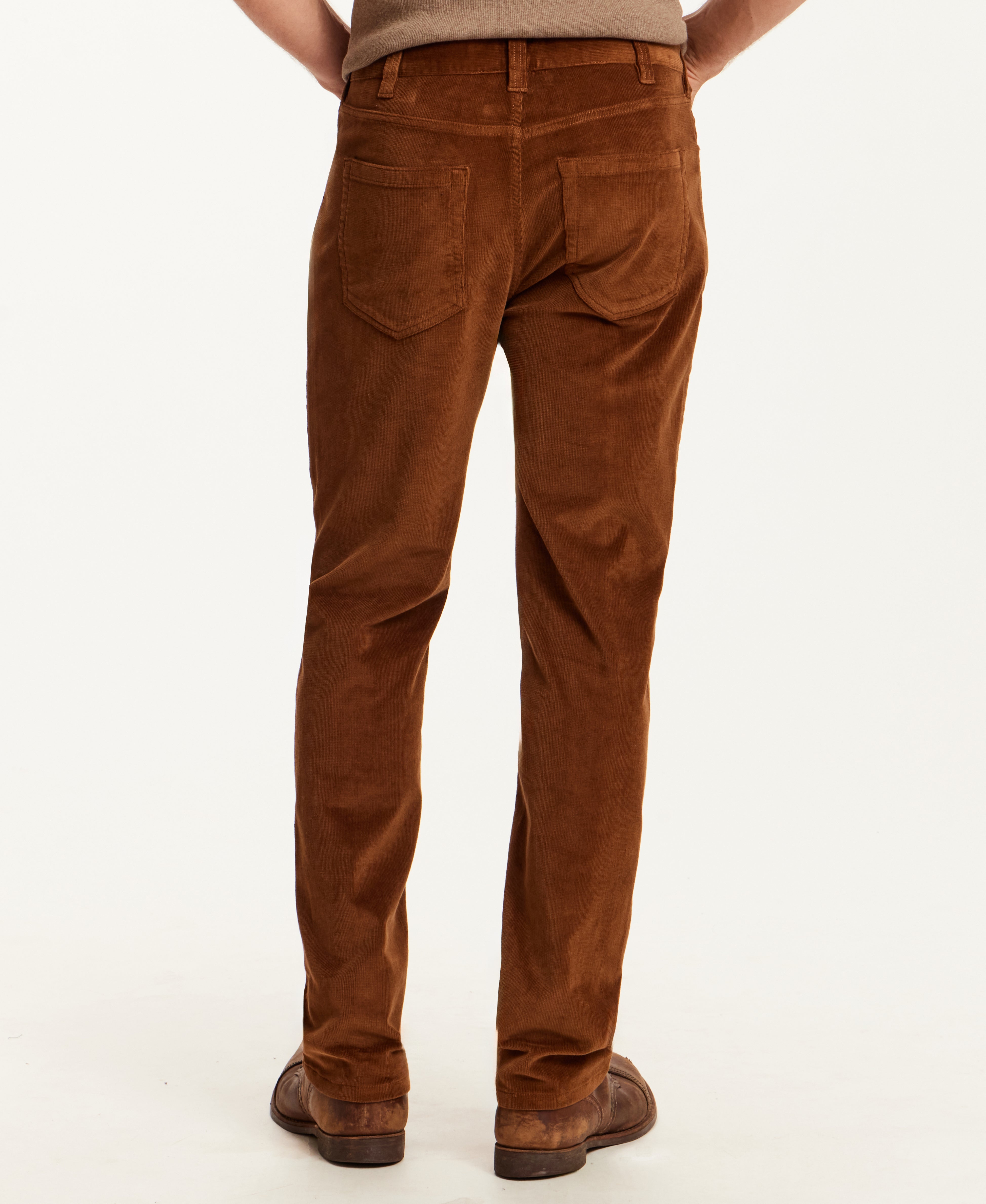 SUPERFINE CORD PANTS in SPANISH BROWN (F2670641WV)